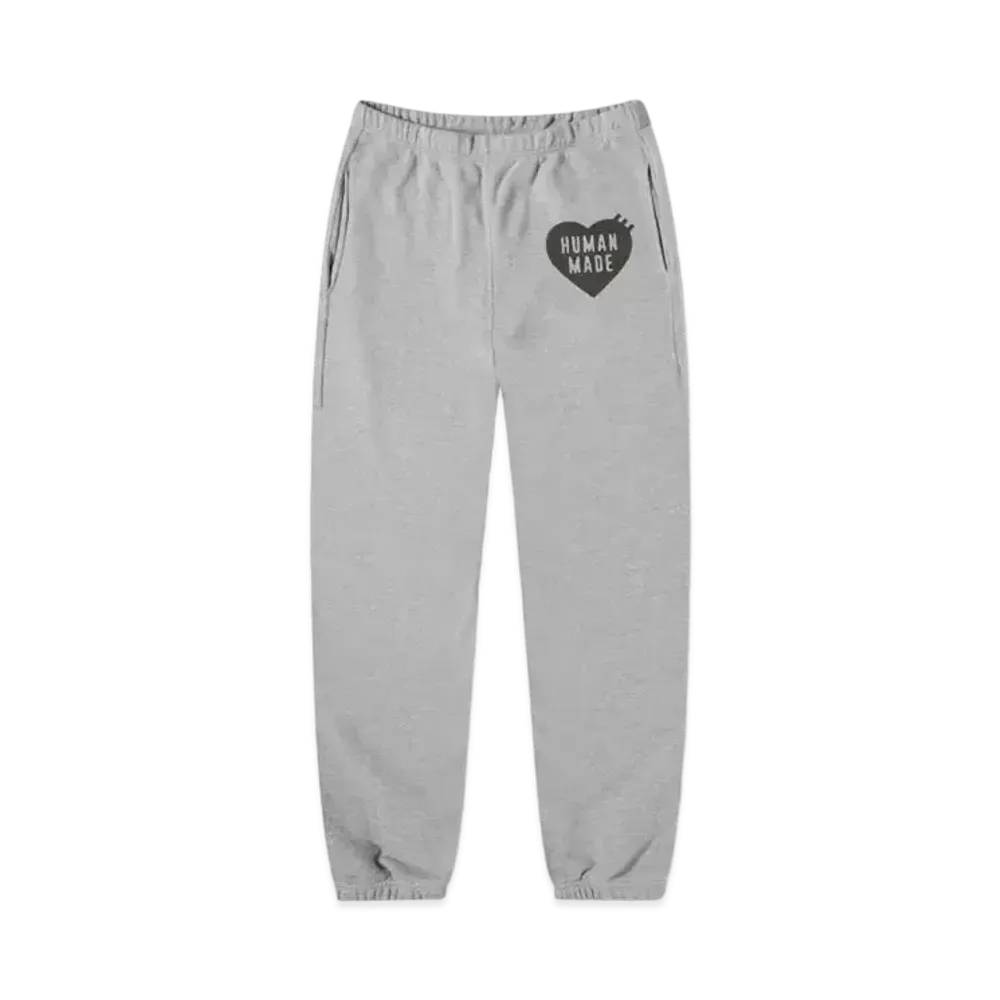 HUMAN MADE Heart Logo Sweat Pant "Grey"
