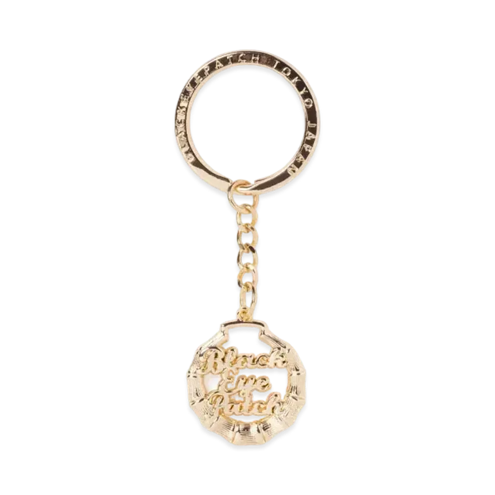 Blackeyepatch Bamboo Hoop Keychain "Gold"
