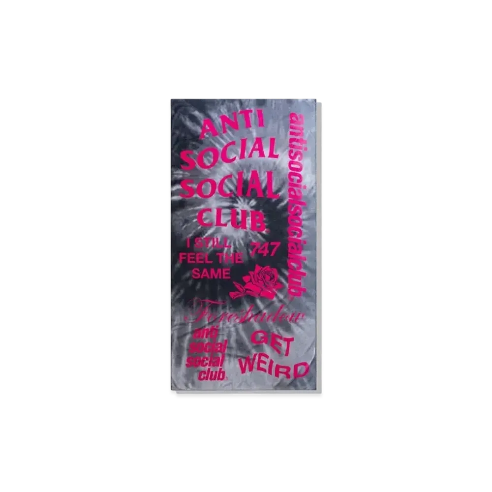 ANTI SOCIAL SOCIAL CLUB Identity Crisis Tie Dye Towel "Black"