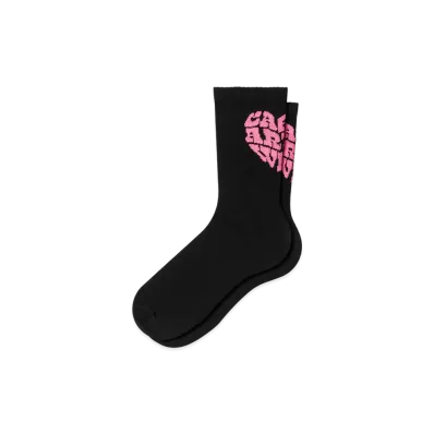 Carhartt WIP Heartbreaker Socks "Lumo Pink Black"