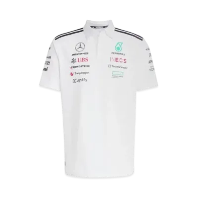 adidas Mercedes-AMG Petronas F1 Team Polo "White Melange/Black"