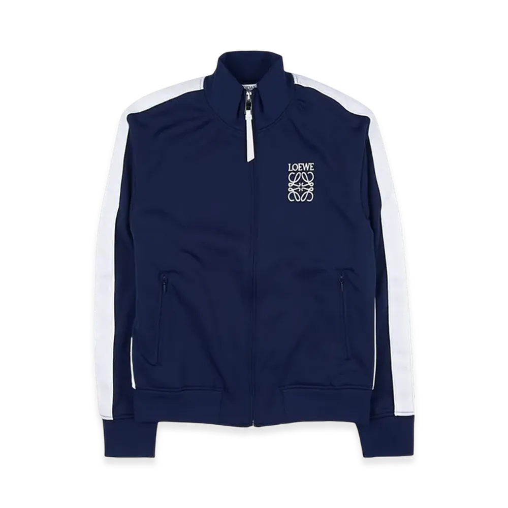 LOEWE Women's Tracksuit Jacket In Technical Jersey "Chocolate Brown"