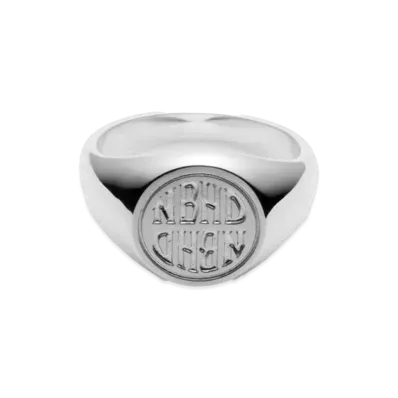 NEIGHBORHOOD Silver Signet Ring "Silver"