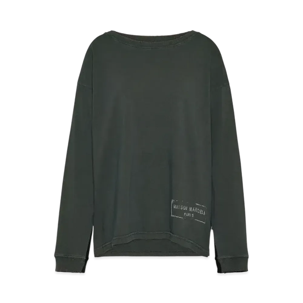 Maison Margiela Women's Stamp Logo Top "Black"