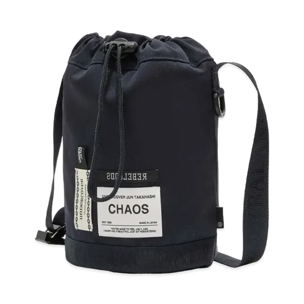 UNDERCOVER Nylon Shoulder Drawstring Bag "Dark Navy"