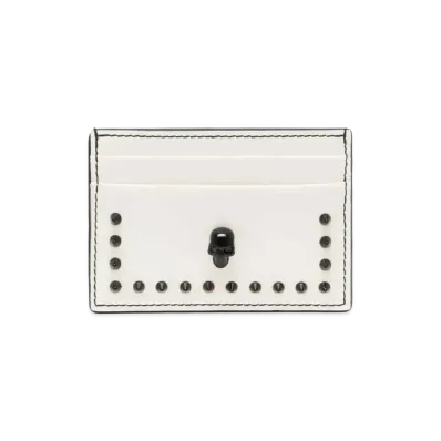 Alexander McQUEEN Skull Card Holder "Soft Ivory"