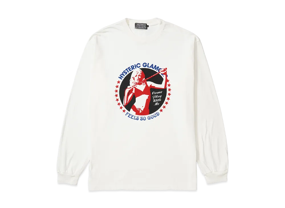 HYSTERIC GLAMOUR Come Play With Me T-Shirt "White"