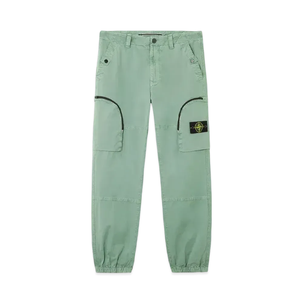 Stone Island 3100004 Stretch Organic Broken Twill Cotton Old Effect "Mint"