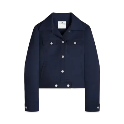 Courreges Twill Trucker Jacket "Navy"