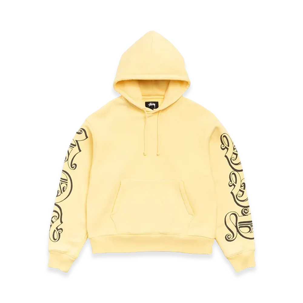 Stussy Motif Print Hoodie "Yellow"