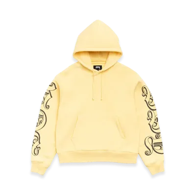 Stussy Motif Print Hoodie "Yellow"