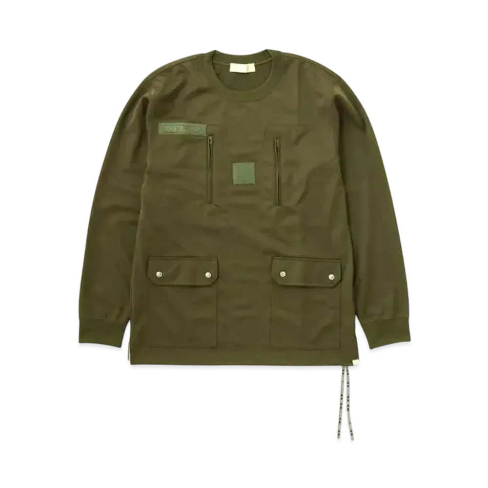 mastermind WORLD F1 LS Tee "Olive"