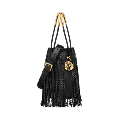 Dior Mini Dior Nolita Bucket Bag Lambskin "Black/Silver"