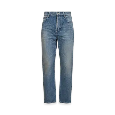 Saint Laurent Women's Ankle 90S Slim "Blue"