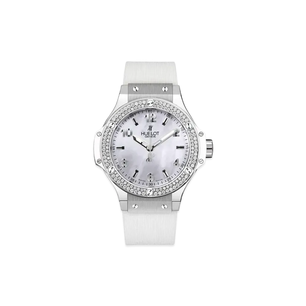 HUBLOT Big Bang All White Diamonds Mother of Pearl 38mm