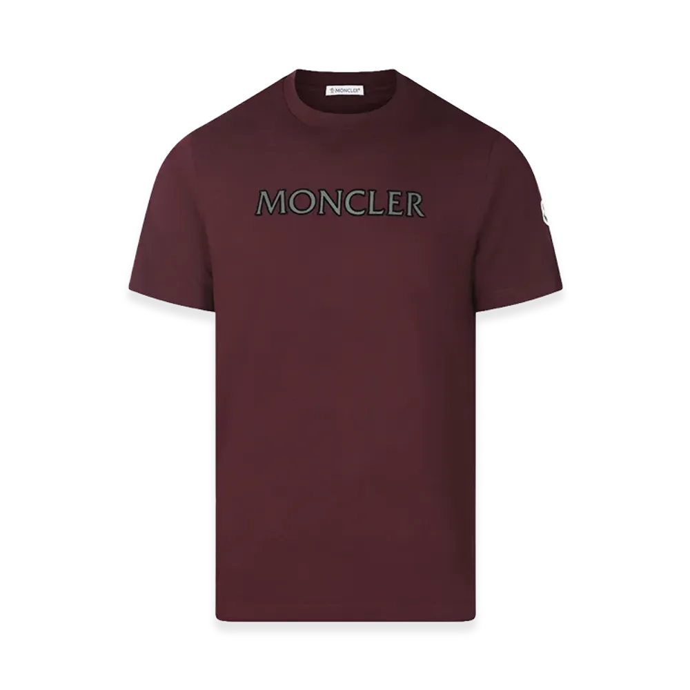 MONCLER T-Shirt "Burgundy"