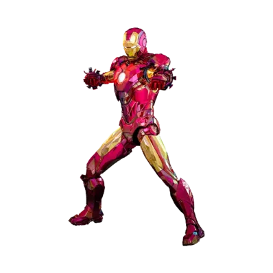 Hot Toys "Movie Masterpiece Diecast" -Iron Man 2- 1/6 Scale Fully Poseable Figure: Iron Man Mark 4 (Fractal Armor)