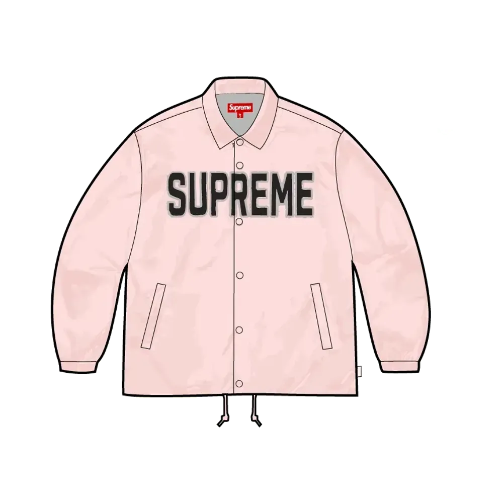 Supreme Spellout Coaches Jacket "Pink"