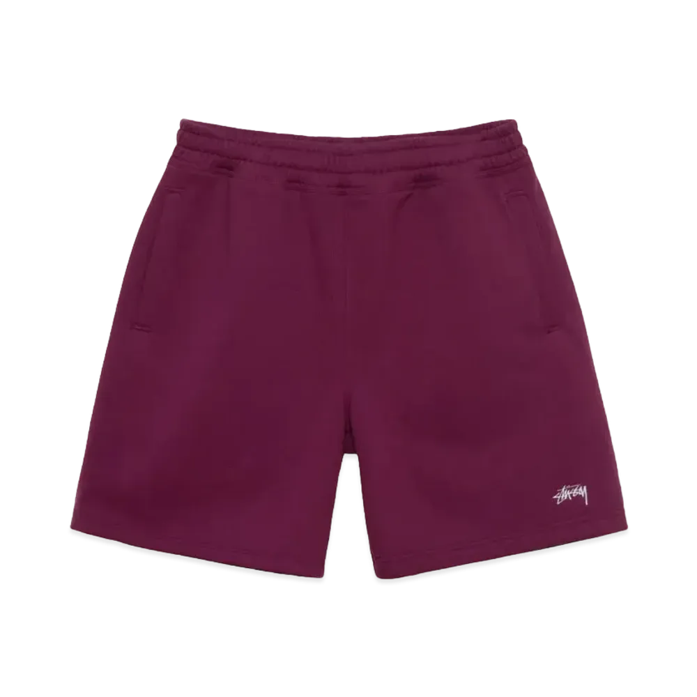 Stussy Stock Logo Sweatshort "Burgundy"