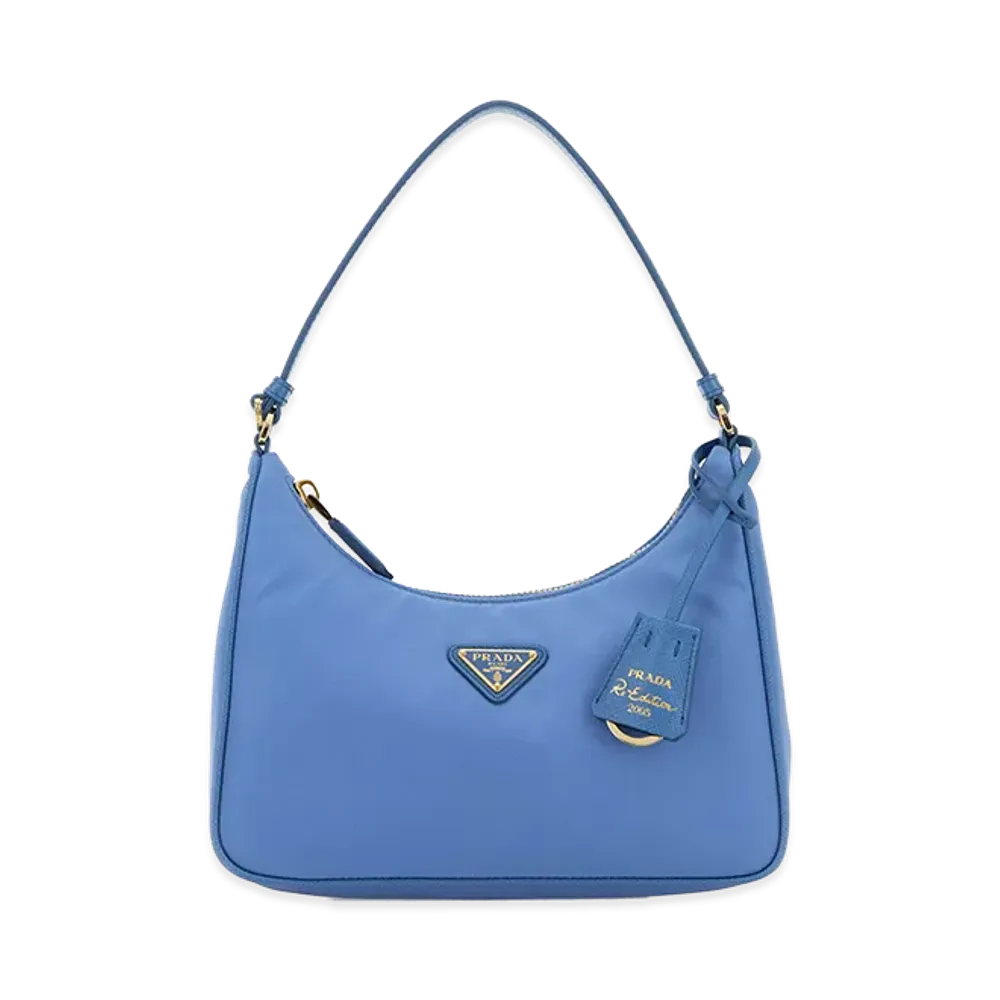 PRADA Women's Re-Nylon Re-Edition 2005 Shoulder Bag "Lightblue"