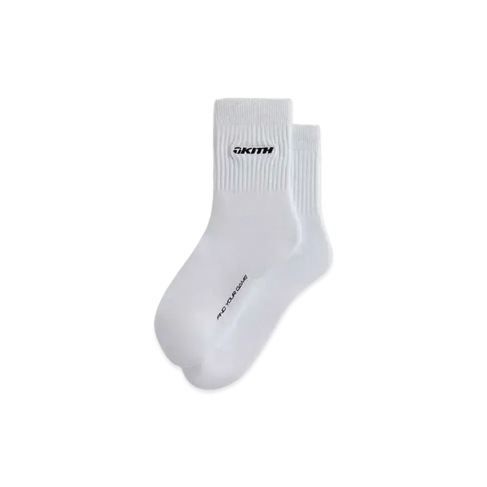 Kith x TaylorMade Crew Socks "White"