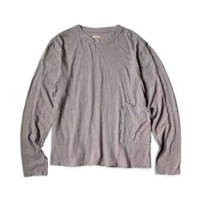KAPITAL Gauze India Biscuit Pocket Long Tee "Light Purple"