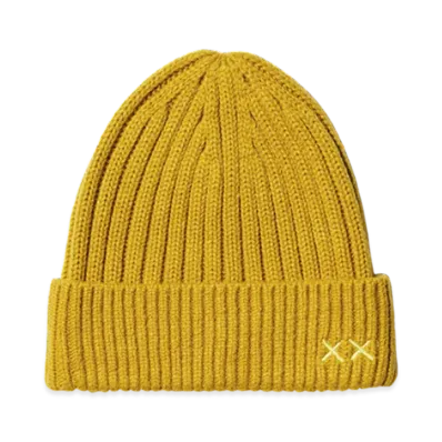 Uniqlo x KAWS Winter Heattech Knit Cap "Yellow"