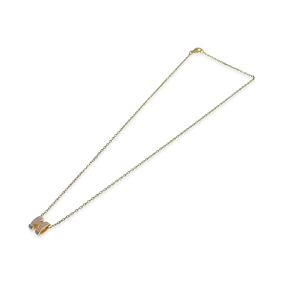 Hermes Women's Mini Pop H Pendant "Gold/Pink"
