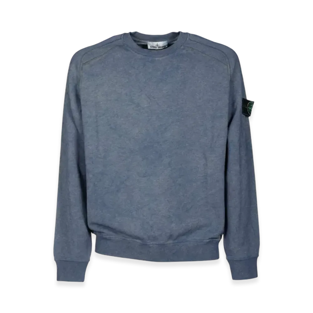Stone Island 62290 Dust Colour Treatment Crewneck Sweatshirt - 21SS "Blue"