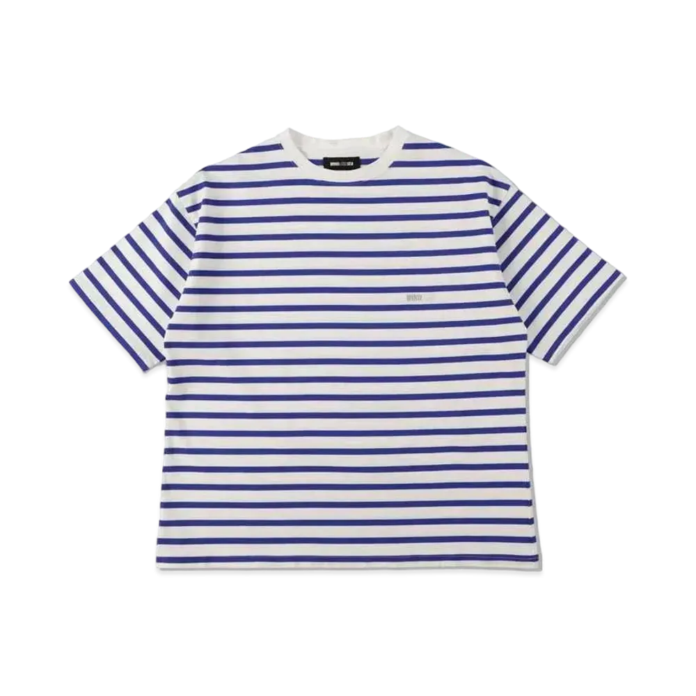 WIND AND SEA HEAVY WEIGHT BORDER S/S TEE "White Blue"