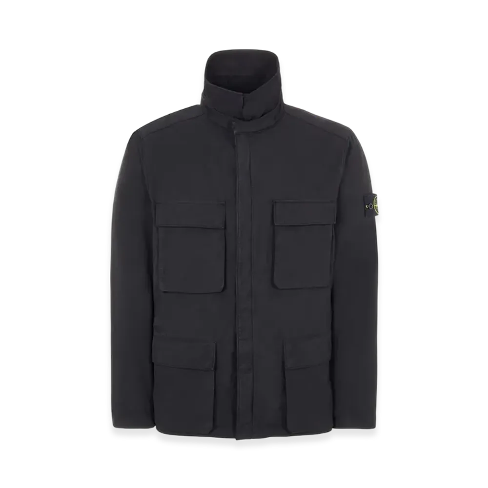 Stone Island 40933 Nylon Cotton Batavia Garment Dyed Jacket - 22SS "Black"