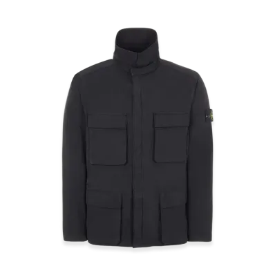 Stone Island 40933 Nylon Cotton Batavia Garment Dyed Jacket - 22SS "Black"