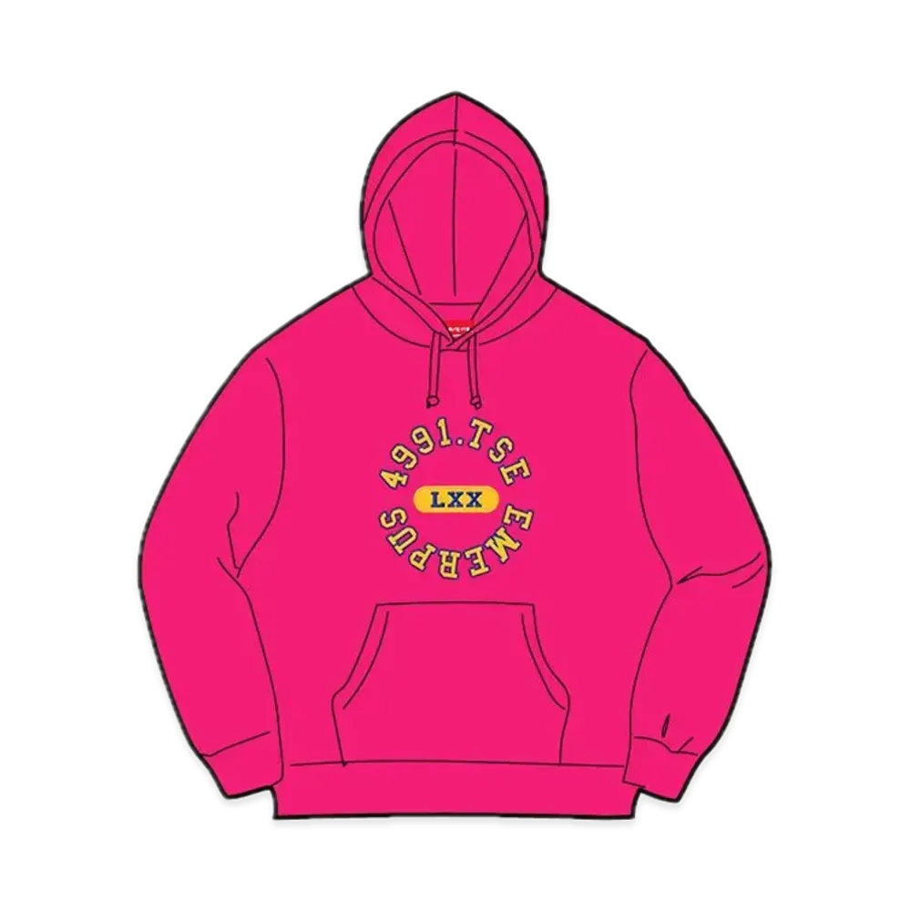 Supreme Reverse Hooded Sweatshirt "Fuchsia"