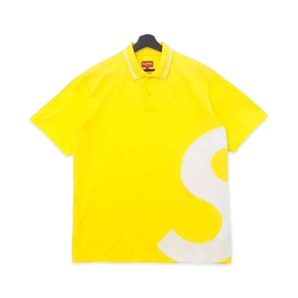 シュプリーム エス ロゴ ポロ "イエロー" (19SS)