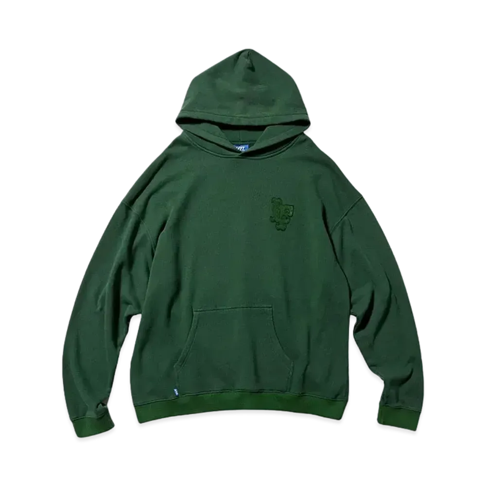 LFYT PIGMENT DYED LF LOGO HOODI "GREEN"
