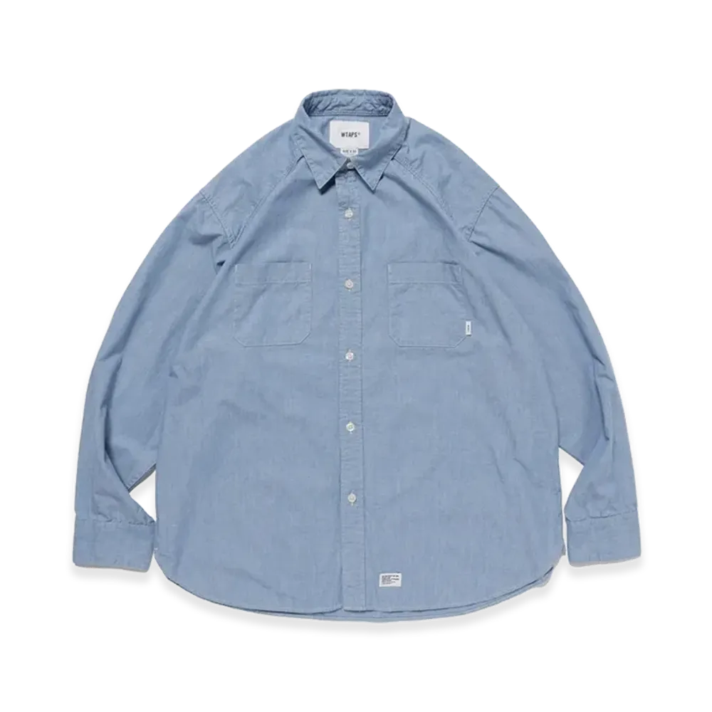 WTAPS Cb / LS / Cotton. Chambray "Indigo"