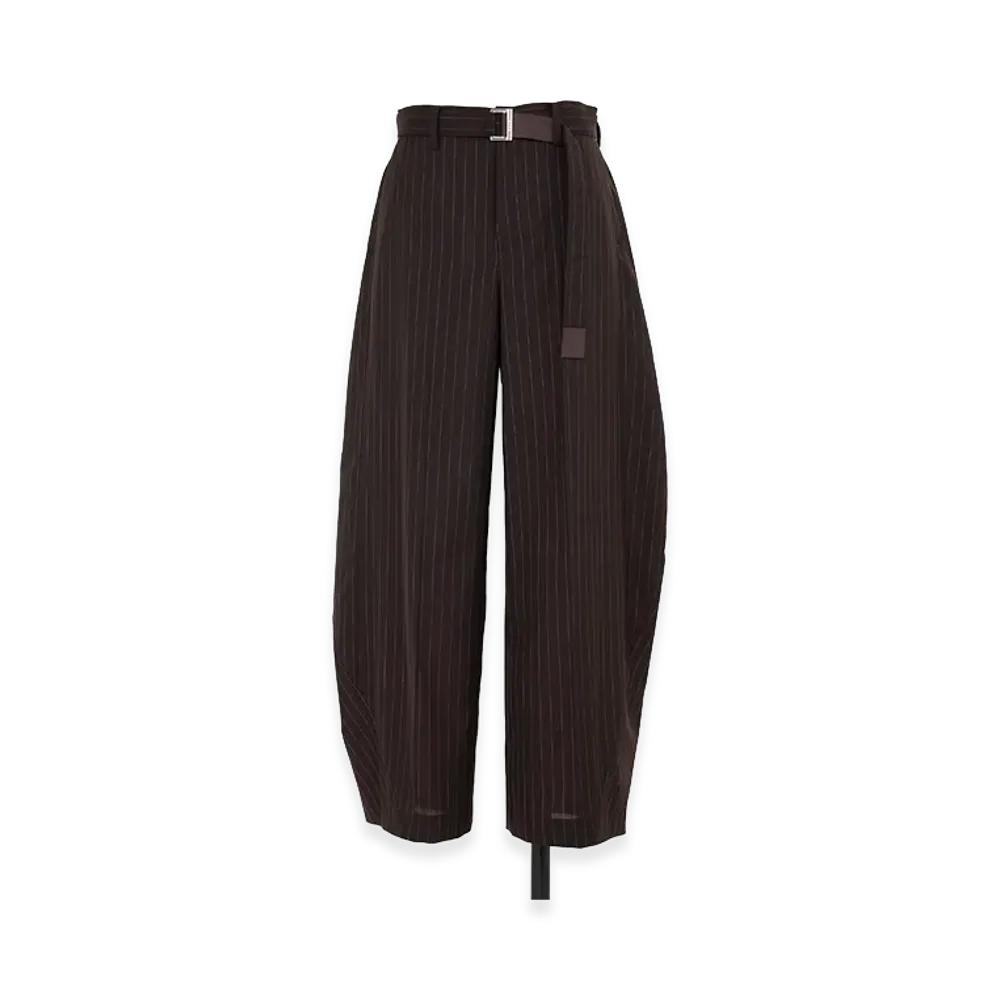 sacai Chalk Stripe Pants "Brown"