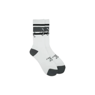 MAYO CROSS BONE SOX "WHITE"