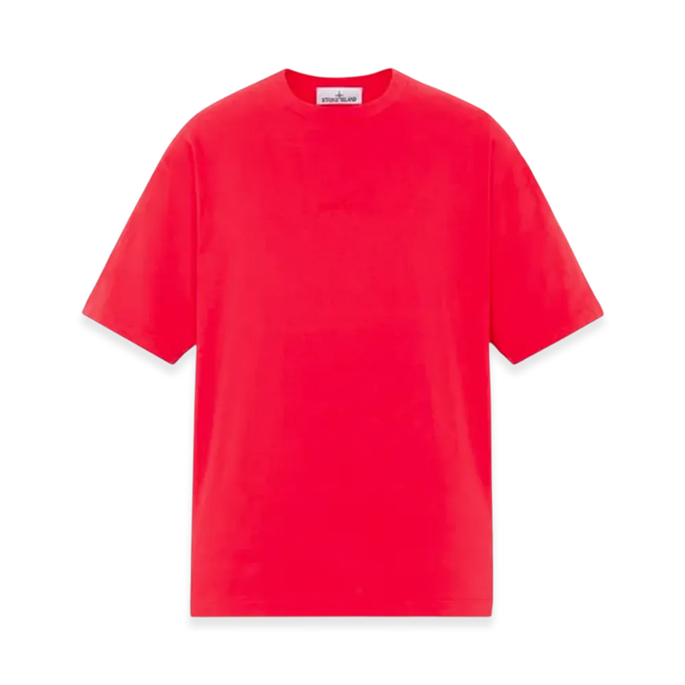 Stone Island 2RCCB Cotton Jersey Garment Dyed Short Sleeve T-Shirt - 24SS "Red"