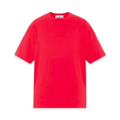 Stone Island 2RCCB Cotton Jersey Garment Dyed Short Sleeve T-Shirt - 24SS "Red"