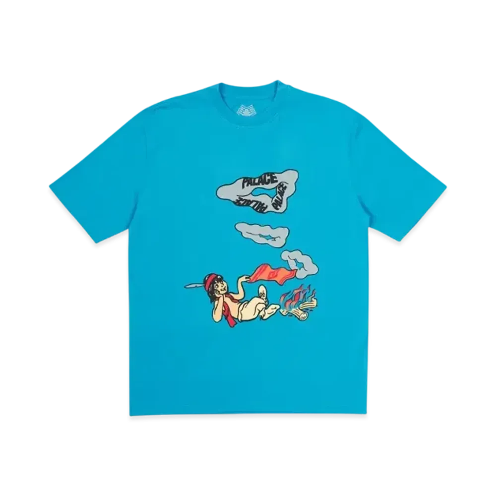 PALACE Smoke Sig T-Shirt "Teal Blue"