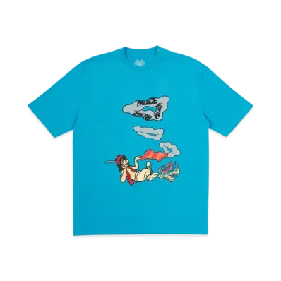 PALACE Smoke Sig T-Shirt "Teal Blue"
