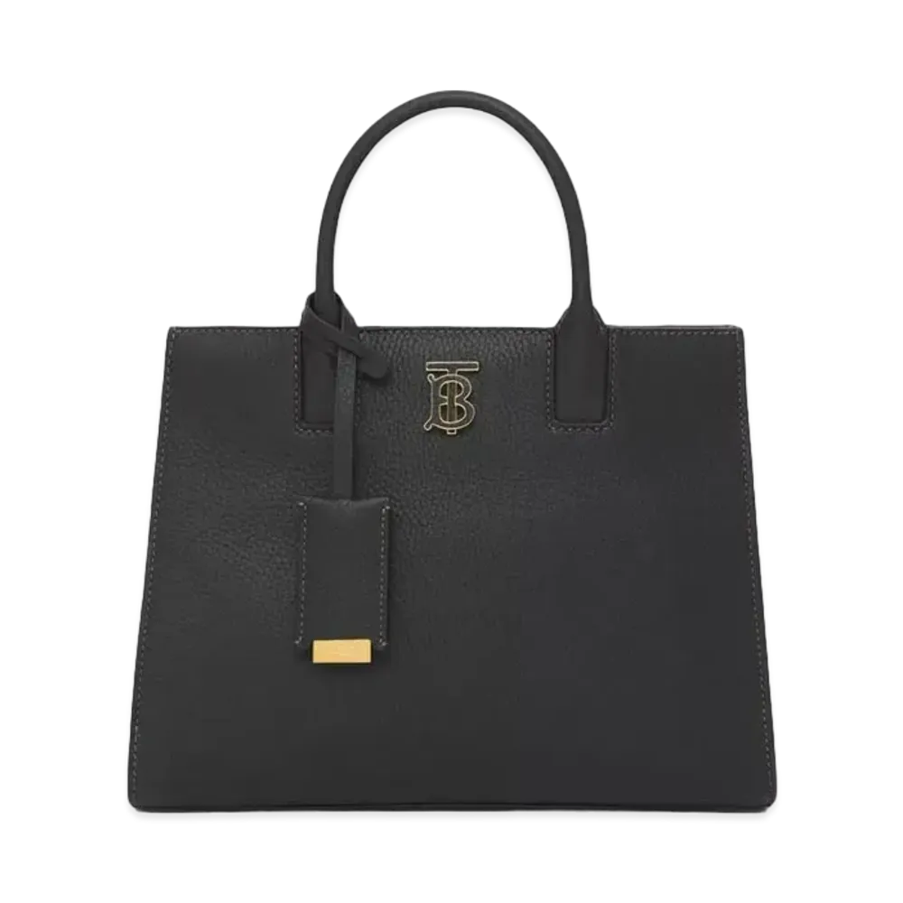 Burberry Grainy Leather Mini Frances Bag "Black"