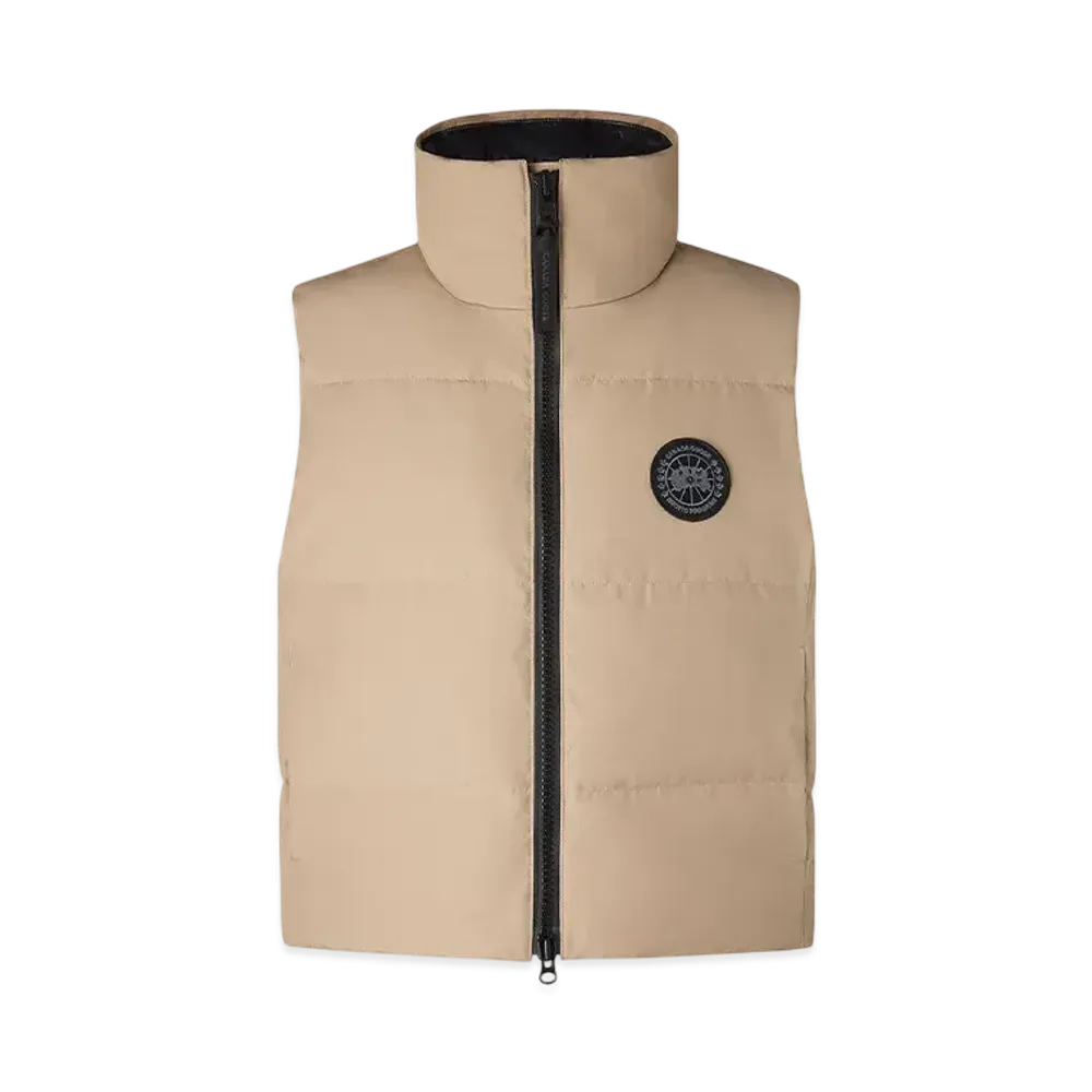 CANADA GOOSE Grandview Cropped Vest Black Label "DesertSand"