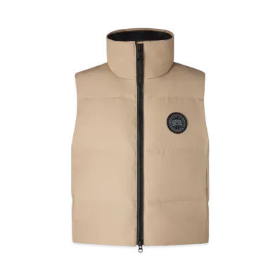 CANADA GOOSE Grandview Cropped Vest Black Label "DesertSand"