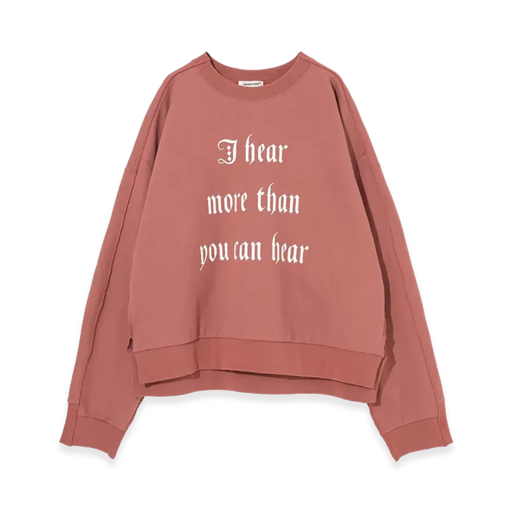 UNDERCOVER Cotton Sweatshirt Pullover "Pink Brown"