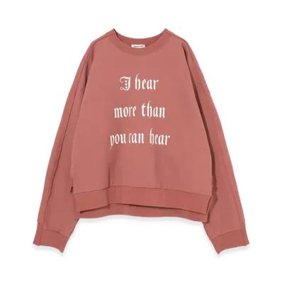 UNDERCOVER Cotton Sweatshirt Pullover "Pink Brown"