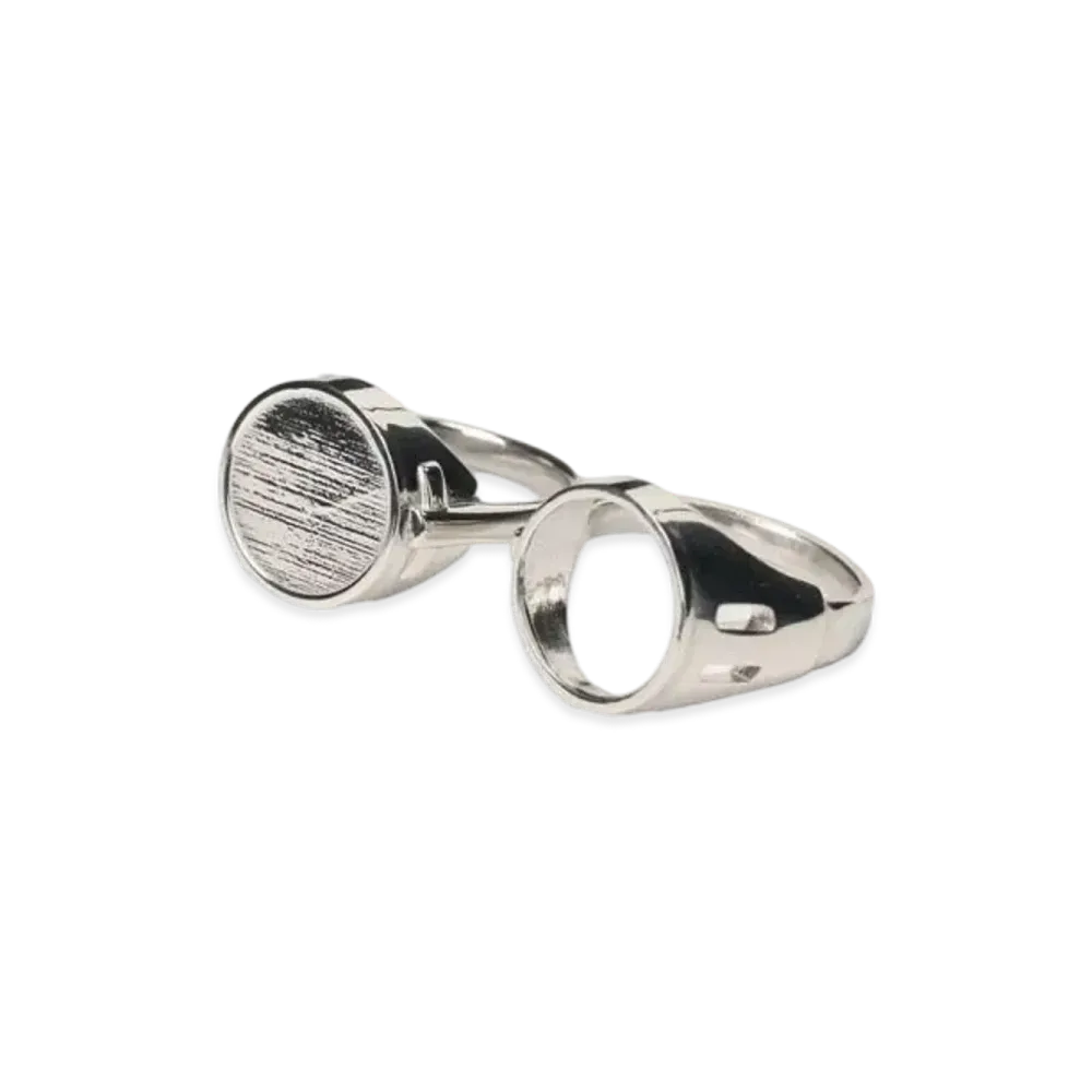 Ground Y x Jujutsu Kaisen Nanami's Glasses Ring Set "Silver"
