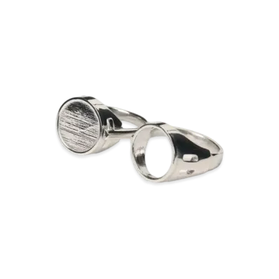 Ground Y x Jujutsu Kaisen Nanami's Glasses Ring Set "Silver"