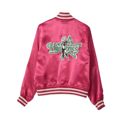 HYSTERIC GLAMOUR Star Woman Embroidery Sukajan "Pink"